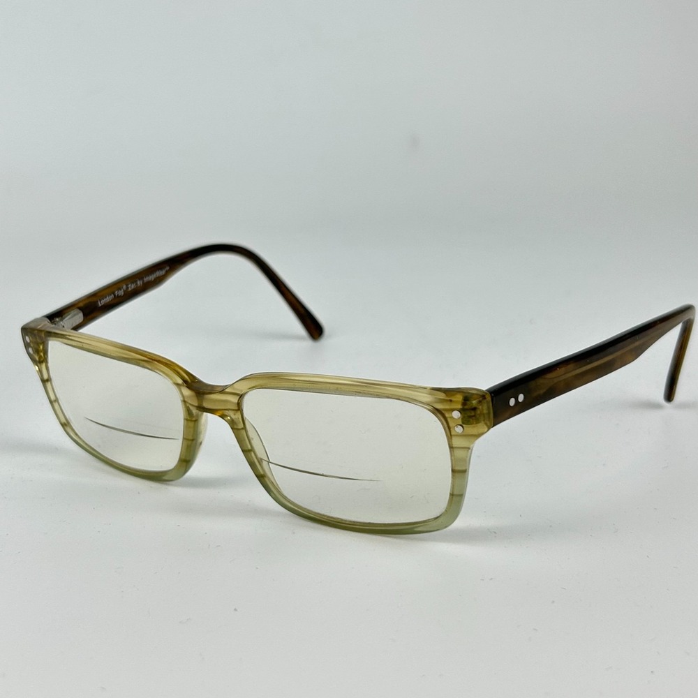 New London Fog By Image Wear Unisex Eyeglasses Frame Green Full Rim 53-16-135 mm
